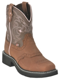 Justin® Gypsy™ Kid's Distressed Brown Bay Apache Square Toe Boot