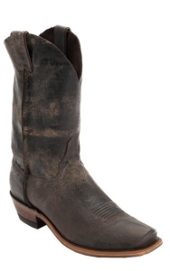Justin® Bent Rail™ Men's Chocolate Road Map Chip Toe Western Boots