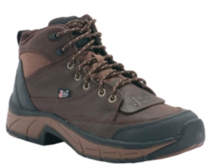 Justin® Stampede™ Ladies Pebbled Copper Kettle Brown Casual Waterproof Lace Up Shoes
