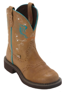 Justin® Gypsy™ Women's Toast Tan w/ Winged Cross Round Toe Western Boots