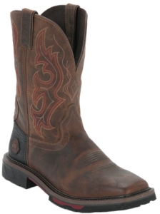 Justin® Hybred™ Men's Rugged Tan Composite Square Toe Western Work Boot