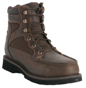 Justin® Men's Rugged Tan Moc Steel Toe Lacer Work Boots