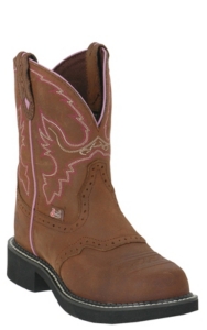 Justin® Ladies Gypsy™ Aged Bark w/ Saddle Vamp Steel Toe Work Boot