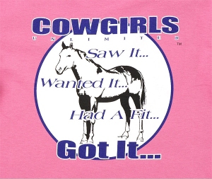 Cowgirls Unlimited® Girls Pink Horse T-Shirt