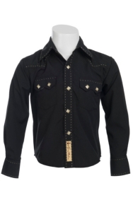 Larry Mahan Boys L/S Snap Western KK020125