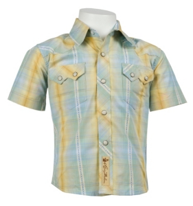 Larry Mahan Boys S/S Western Snap Shirt KK1220205