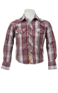 Larry Mahan Boys L/S Western Snap Shirt KK1240725N