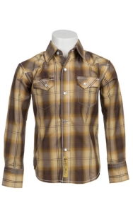 Larry Mahan Boys L/S Western Snap Shirt  KLS1311011