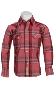Larry Mahan Boys L/S Western Snap Shirt  KLS1311013