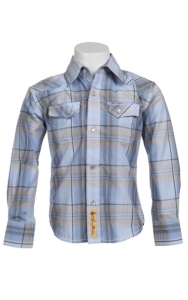 Larry Mahan Boys L/S Western Snap Shirt KLS1311019