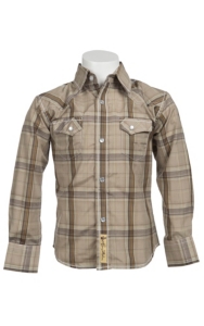 Larry Mahan Boys L/S Western Snap Shirt KLS131102