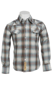 Larry Mahan Boys L/S Western Snap Shirt KLS131103
