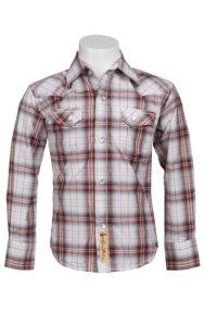 Larry Mahan Boys L/S Western Snap Shirt KLS131104
