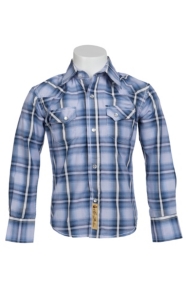 Larry Mahan Boys L/S Western Snap Shirt KLS131107