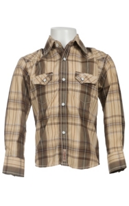 child plaid western shirt