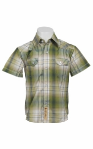 Larry Mahan Boys S/S Western Snap Shirt KSS1321001