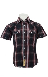 Larry Mahan Boys S/S Western Snap Shirt KSS1321005