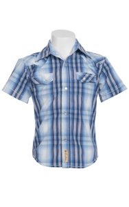 Larry Mahan Boys S/S Western Snap Shirt KSS1321006