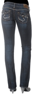 Silver Jeans® Women's Dark Mckenzie Low Rise Slim Bootcut Jeans