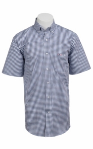 Larro S/S Mens Plaid Shirt LA1320301