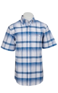 Larro S/S Mens Plaid Shirt  LA1320302