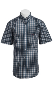 Larro S/S Mens Plaid Shirt LA1320304