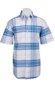 Larro S/S Mens Plaid Shirt LA1320306