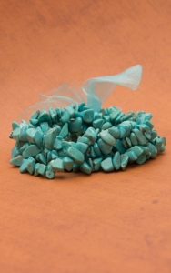 3-D Belt Comany® Turquoise Stone 5 Piece Stretch Bracelet Set
