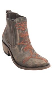 Liberty Black® Women's Vintage Brown Canela w/Orange Fancy Stitch Round Toe Western Fashion Boots