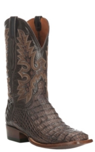 mens snakeskin boots square toe
