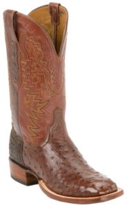 Lucchese®Cowboy Collection ™ Mens Sienna Full Quill Ostrich Exotic Square Toe Boot