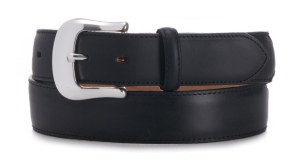 Tony Lama® Black Longhorn Belt  With Billets