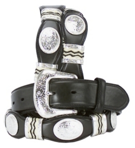 Tony Lama® Black Cutting Champ Belt
