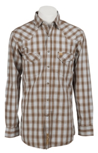 Larry Mahan Mens L/S Western Plaid Snap Shirt LM1210801