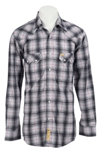 Larry Mahan Mens L/S Western Plaid Snap Shirt LM124025