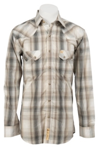 Larry Mahan Mens L/S Western Plaid Snap Shirt LM1240207