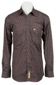 Larry Mahan Mens L/S Western Paisley Snap Shirt LM1240209