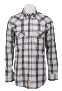 Larry Mahan Mens L/S Western Plaid Snap Shirt LM1240722