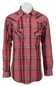 Larry Mahan Mens L/S Western Plaid Snap Shirt LM1241104