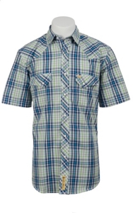Larry Mahan Mens S/S Western Snap Shirt LM1320715NS