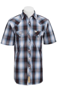 Larry Mahan Mens S/S Western Snap Shirt LM1320718NS