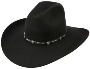Larry Mahan® 3X Lampasas Black Felt Cowboy Hat