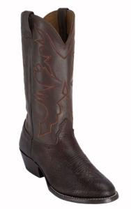 Larry Mahan® Men's Chocolate Aztec U-Toe Shoulder Western Boots