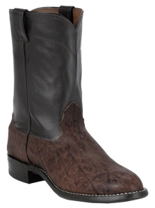 Larry Mahan® Mens Kango Tobacco Elephant Exotic Roper Boots