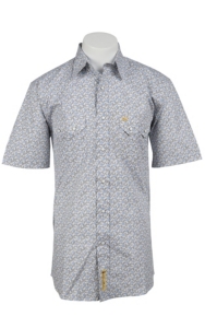 Larry Mahan Mens S/S Western Snap Shirt LMX1320203