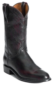 Lucchese® 1883™ Men's Black Cherry Buffalo Roper Boot