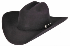 Rodeo King® 7X Low Roper Black Felt Cowboy Hat