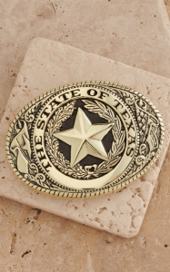 M&F Western Products® Brass State of Texas Buckle