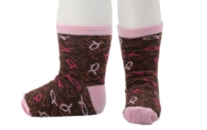 Justin® Girl's Little Cowpokes Brown and Pink 3-Pack Assorted Socks