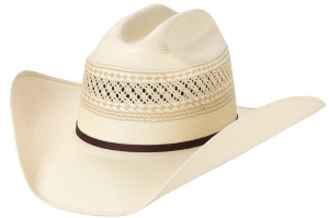 M&F® 10X Natural & Tan Two-Tone Straw Cowboy Hat